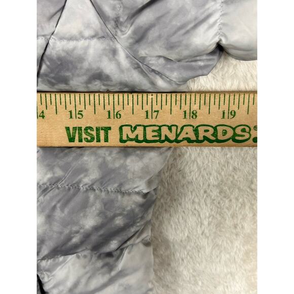 Eddie Bauer EB650 Down Puffer Jacket Womens PXS White Splatter Hooded Parka Coat - Picture 4 of 8